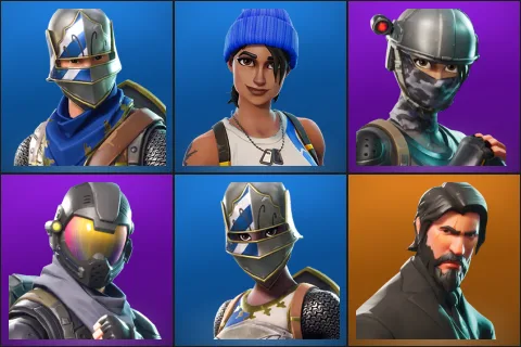 Blue Squire, Blue Team Leader, Elite Agent, Rogue Agent, Royale Knight, The Reaper
