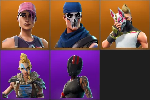 Rose Team Leader, Warpaint, Drift, Huntress, Redline