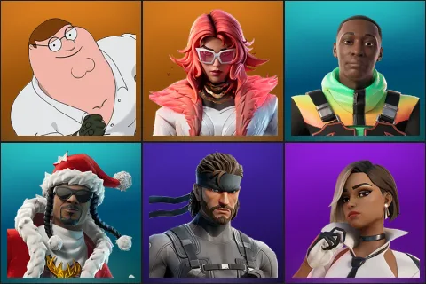 Peter Griffin, Valeria, Khaby Lame, Santa Dogg, Solid Snake, Antonia