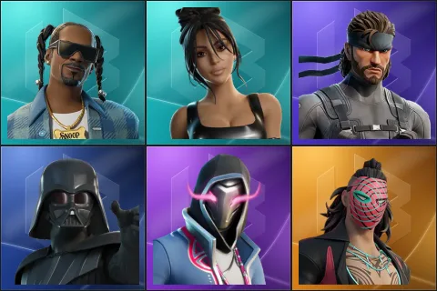 Snoop Dogg, Iconic Kim Kardashian, Solid Snake, Darth Vader, Xander, Kado Thorne