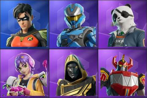 Robin, UNSC Spartan, Agent Patch, Battle Gamer Mae, Blitz Knight, Dino Megazord