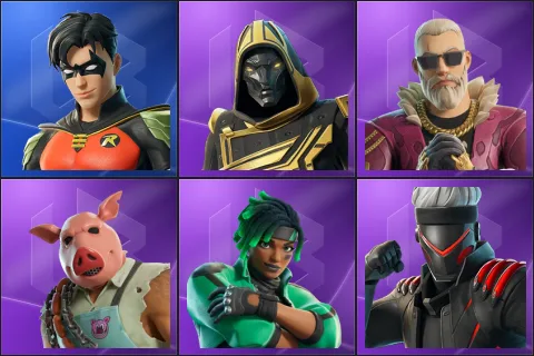 Robin, Blitz Knight, Kingsley, Pig the Butcher, Sage, Shinji