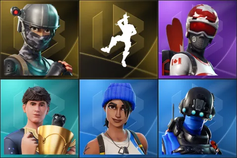 Elite Agent, Take The L, Mogul Master (CAN), Bugha, Blue Team Leader, Carbon Commando