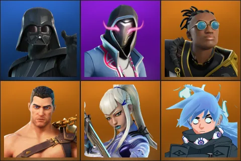 Darth Vader, Xander, Malik, Menace, Mizuki, Nezumi