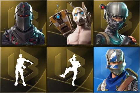 Black Knight, Psycho Bandit, Elite Agent, Floss, Take The L, Blue Squire