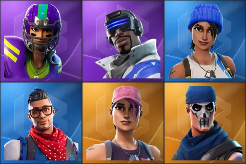 Blitz, Blue Striker, Blue Team Leader, Prodigy, Rose Team Leader, Warpaint