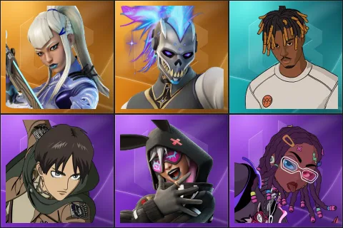 Mizuki, Renzo the Destroyer, Slayer Juice WRLD, Eren Jaeger, Highwire, Imani