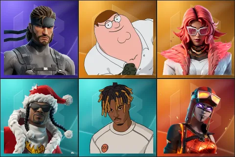 Solid Snake, Peter Griffin, Valeria, Santa Dogg, Slayer Juice WRLD, Blaze