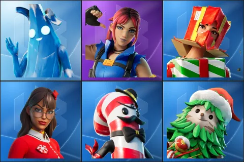 Polar Peely, Explorer Emilie, Holiday Boxy, Krisabelle, Mr. Dappermint, Winterfest Bushranger