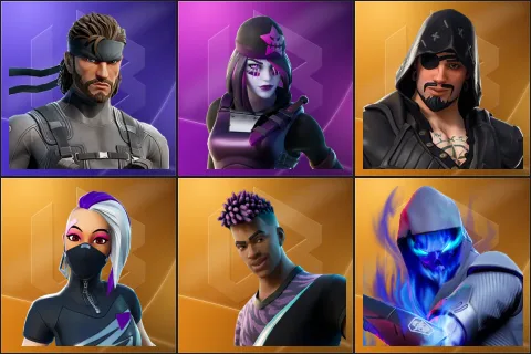 Solid Snake, Dark Skully, Blackheart, Catalyst, Fade, Fusion