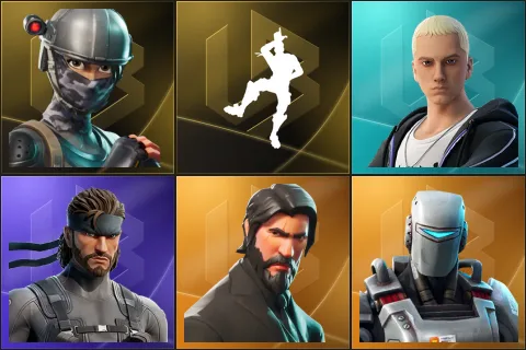 Elite Agent, Take The L, Slim Shady, Solid Snake, The Reaper, A.I.M.