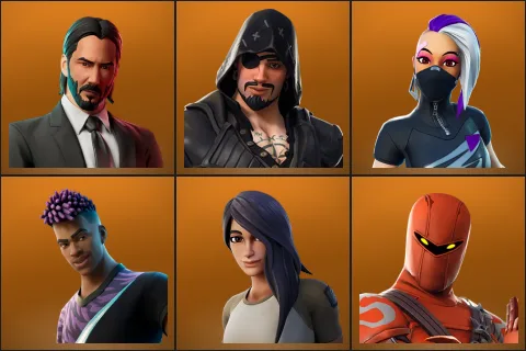 John Wick, Blackheart, Catalyst, Fade, Gear Specialist Maya, Hybrid