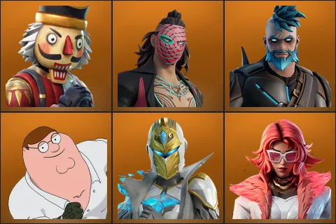 Crackshot, Kado Thorne, Omegarok, Peter Griffin, Spectra Knight, Valeria