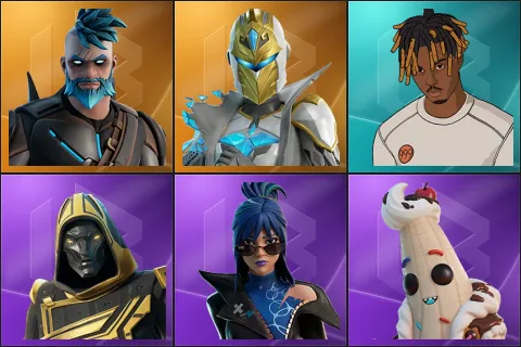 Omegarok, Spectra Knight, Slayer Juice WRLD, Blitz Knight, Hope, Lil Split