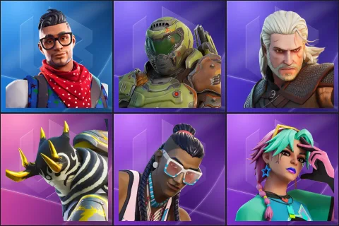 Prodigy, Doom Slayer, Geralt of Rivia, Gildhart, Massai, Selene