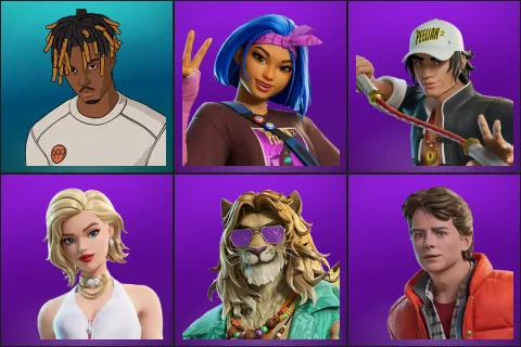 Slayer Juice WRLD, Carina, Carter Wu, Cat Holloway, Kingston, Marty McFly