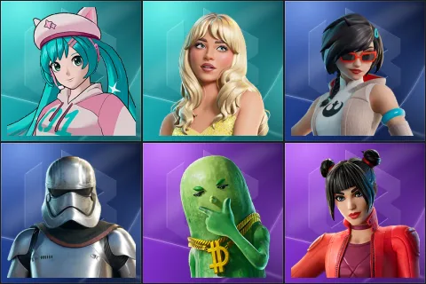 Neko Hatsune Miku, Sabrina Carpenter, Apprentice Evie, Captain Phasma, Big Dill, Carmine Rosso