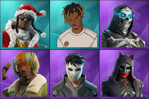 Santa Dogg, Slayer Juice WRLD, Skull Commander, Aerial Assault Bomber, Daigo, Felina