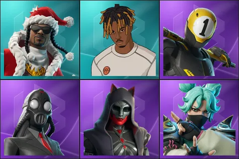 Santa Dogg, Slayer Juice WRLD, 1-Ball, Chaos Director, Felina, Jade