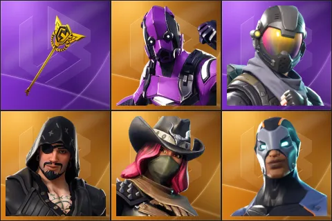 The Axe of Champions, Dark Vertex, Rogue Agent, Blackheart, Calamity, Carbide
