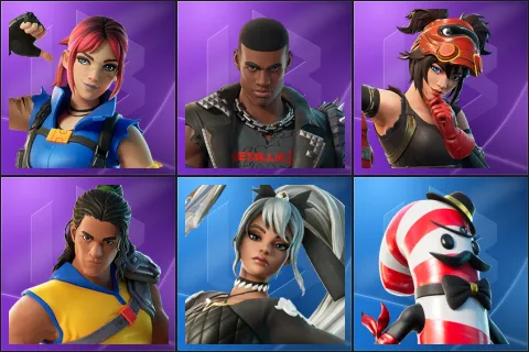Explorer Emilie, Rust, The Machinist, Trailblazer Tai, Clara, Mr. Dappermint