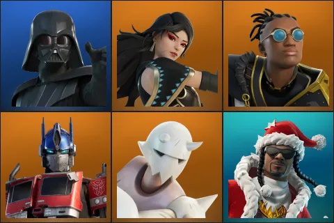 Darth Vader, Era, Malik, Optimus Prime, Snap, Santa Dogg