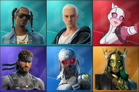 Snoop Dogg, Slim Shady, Gwenpool, Solid Snake, Zadie, Hades