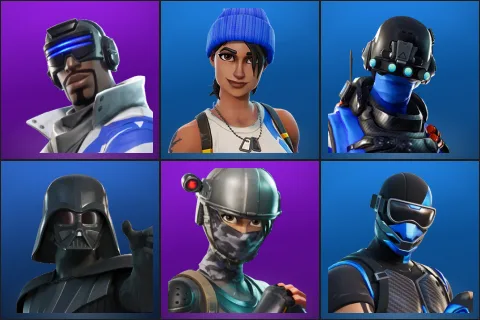 Blue Striker, Blue Team Leader, Carbon Commando, Darth Vader, Elite Agent, Fixer