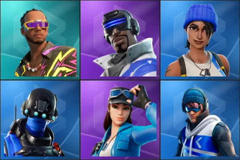 Lewis Hamilton, Blue Striker, Blue Team Leader, Carbon Commando, Cloud Striker, Point Patroller