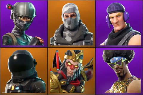 Elite Agent, Havoc, Sub Commander, Dark Voyager, Wukong, Funk Ops