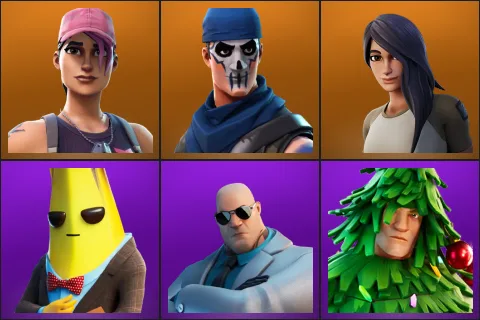 Rose Team Leader, Warpaint, Gear Specialist Maya, Agent Peely, Brutus, Lt. Evergreen