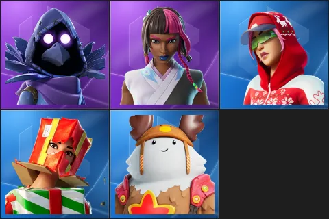 Corvus, Iridia Vayne, Arctic Adeline, Holiday Boxy, Sled Ready Guff