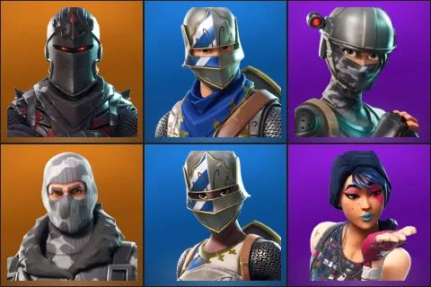 Black Knight, Blue Squire, Elite Agent, Havoc, Royale Knight, Sparkle Specialist