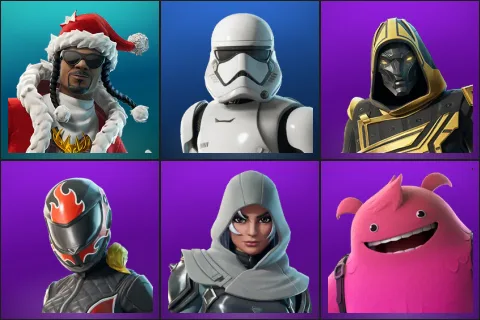 Santa Dogg, First Order Stormtrooper, Blitz Knight, Burnoff, Vanguard Zadie, Yeddy