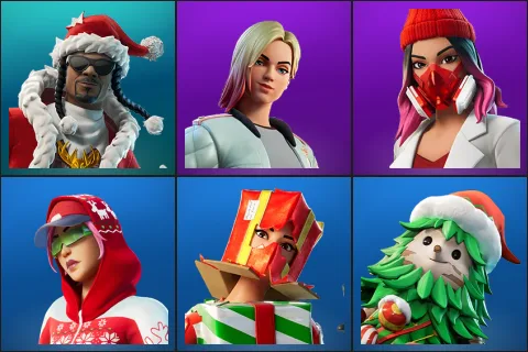 Santa Dogg, Jackie, Yulejacket, Arctic Adeline, Holiday Boxy, Winterfest Bushranger