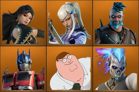 Era, Mizuki, Omegarok, Optimus Prime, Peter Griffin, Renzo the Destroyer