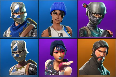Blue Squire, Blue Team Leader, Elite Agent, Royale Knight, Sparkle Specialist, The Reaper
