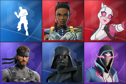 Laugh It Up, Shuri, Gwenpool, Solid Snake, Darth Vader, Xander