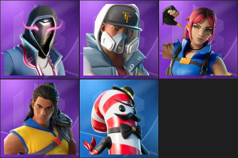 Xander, Abstrakt, Explorer Emilie, Trailblazer Tai, Mr. Dappermint