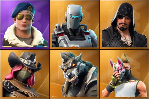 Royale Bomber, A.I.M., Blackheart, Calamity, Dire, Drift