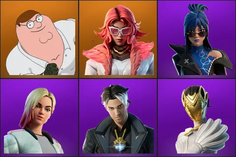 Peter Griffin, Valeria, Hope, Jackie, Montague, Nisha