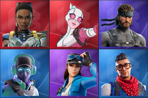Shuri, Gwenpool, Solid Snake, Breakpoint, Cloud Striker, Prodigy