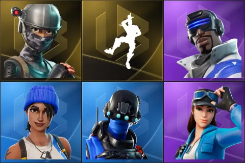 Elite Agent, Take The L, Blue Striker, Blue Team Leader, Carbon Commando, Cloud Striker