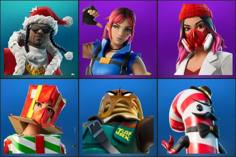 Santa Dogg, Explorer Emilie, Yulejacket, Holiday Boxy, Major Mancake, Mr. Dappermint