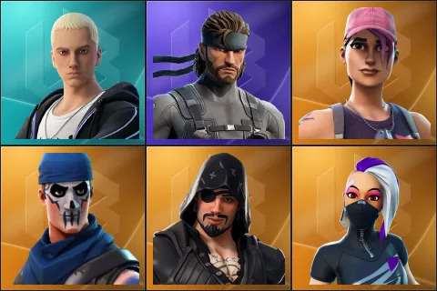 Slim Shady, Solid Snake, Rose Team Leader, Warpaint, Blackheart, Catalyst