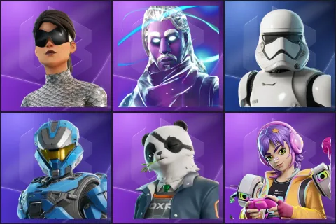 Unchained Ramirez, Galaxy, First Order Stormtrooper, UNSC Spartan, Agent Patch, Battle Gamer Mae