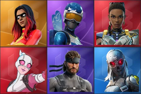Joltara, Mogul Master, Shuri, Gwenpool, Solid Snake, Zadie