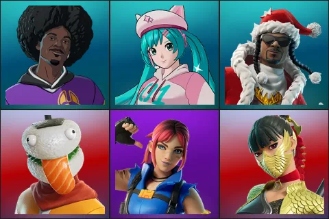 LBC '93 Dogg, Neko Hatsune Miku, Santa Dogg, Durrr Taisho, Explorer Emilie, Lady of Cranes