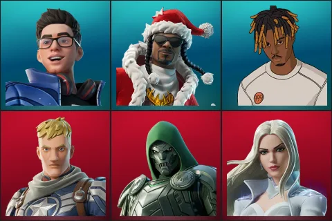 Flakes Power, Santa Dogg, Slayer Juice WRLD, Captain Jones, Doom, Emma Frost