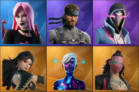 Haze, Solid Snake, Xander, Era, Galaxy Scout, Kado Thorne